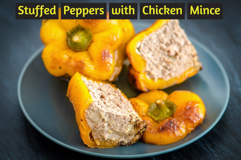 Stuffed Peppers with Chicken Mince